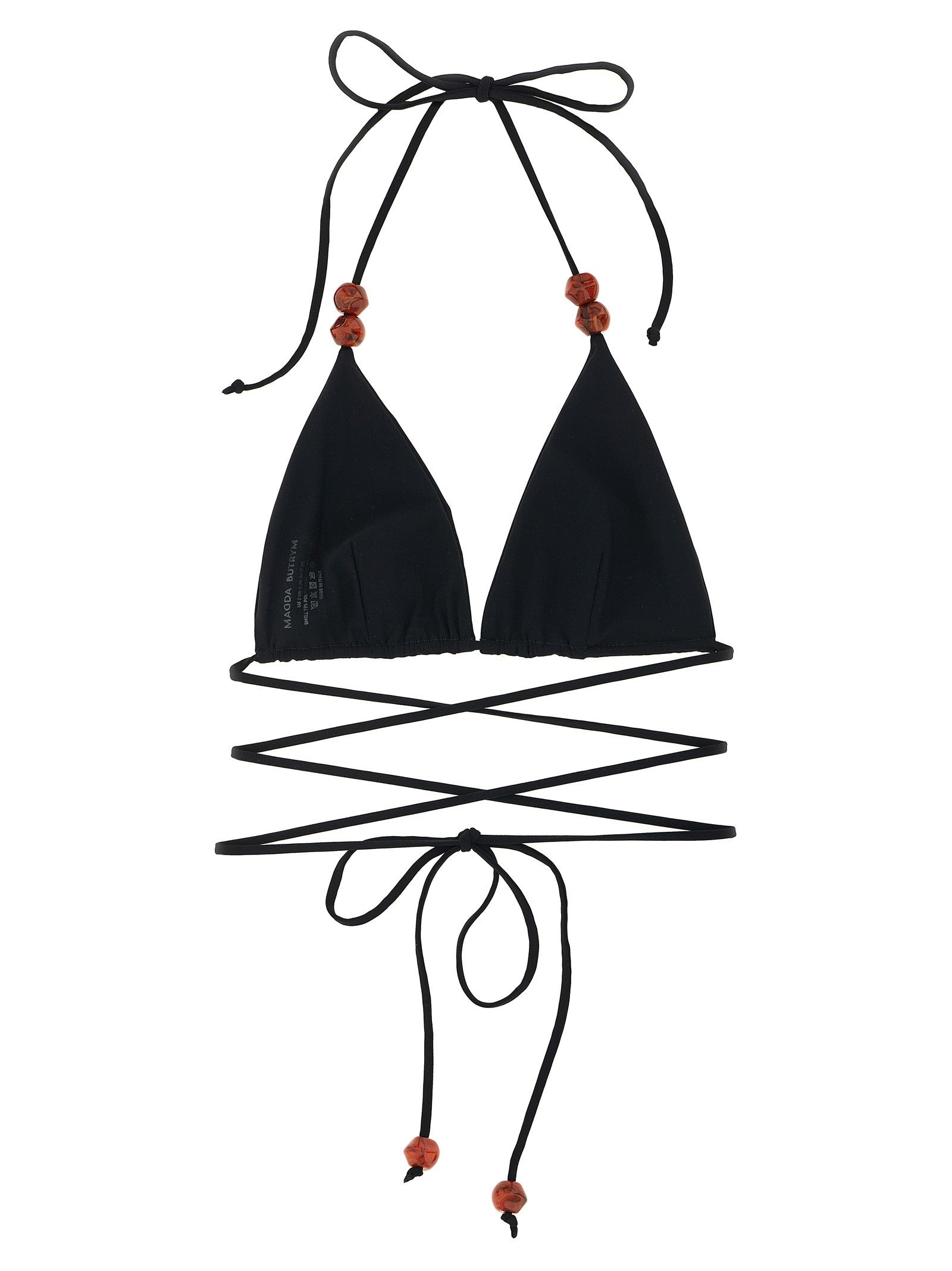 Magda Butrym Bikini Top Black