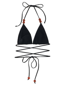 Magda Butrym Bikini Top Black