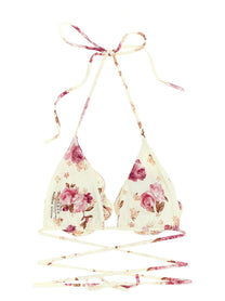 Magda Butrym Bikini Top Gold