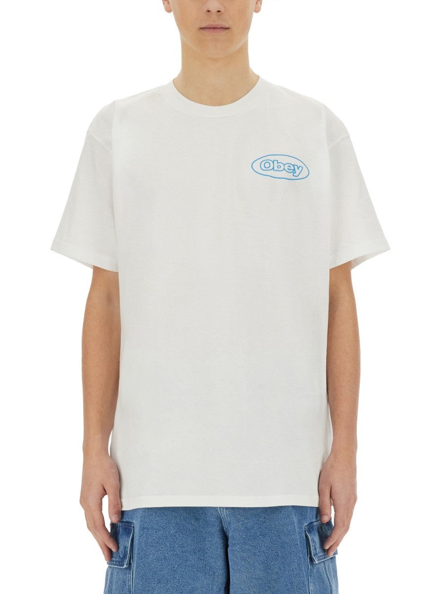 Obey Men's Reaction Shirt White Obey