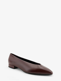 Loro Piana Women's Rebecca Leather Ballerinas FIREPLACE