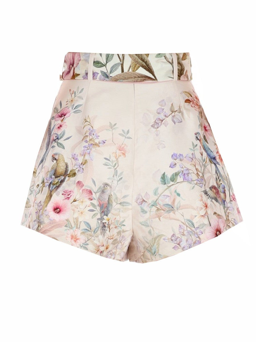 Zimmermann Women's Rebellion Pleated Shorts Multicolor