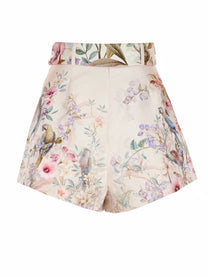 Zimmermann Women's Rebellion Pleated Shorts Multicolor