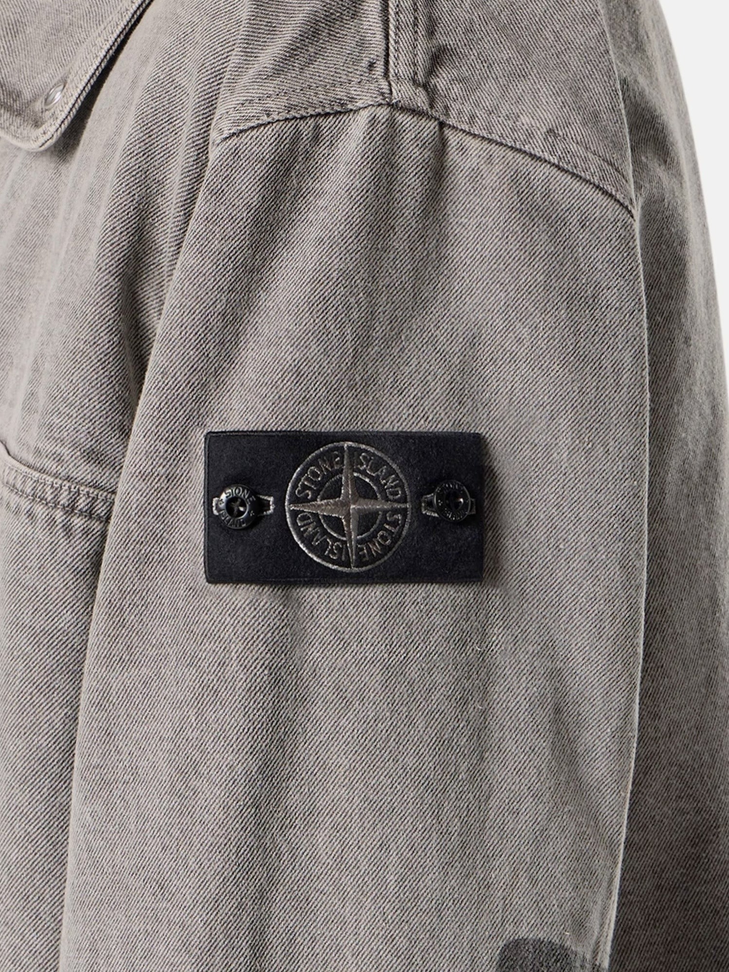 Stone Island Men's Recycled Cotton Blend Jacket Grey