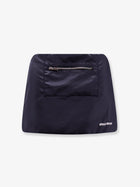 Miu Miu Women's Nylon and Fleece Skirt Blue