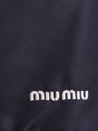 Miu Miu Women's Nylon and Fleece Skirt Blue, view 5