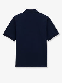 Saint Laurent Men's Recycled Material Polo Shirt Blue