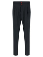 Kiton Red Button Pants Blue