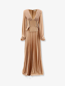 Elisabetta Franchi Women's Red Carpet Dress Suede