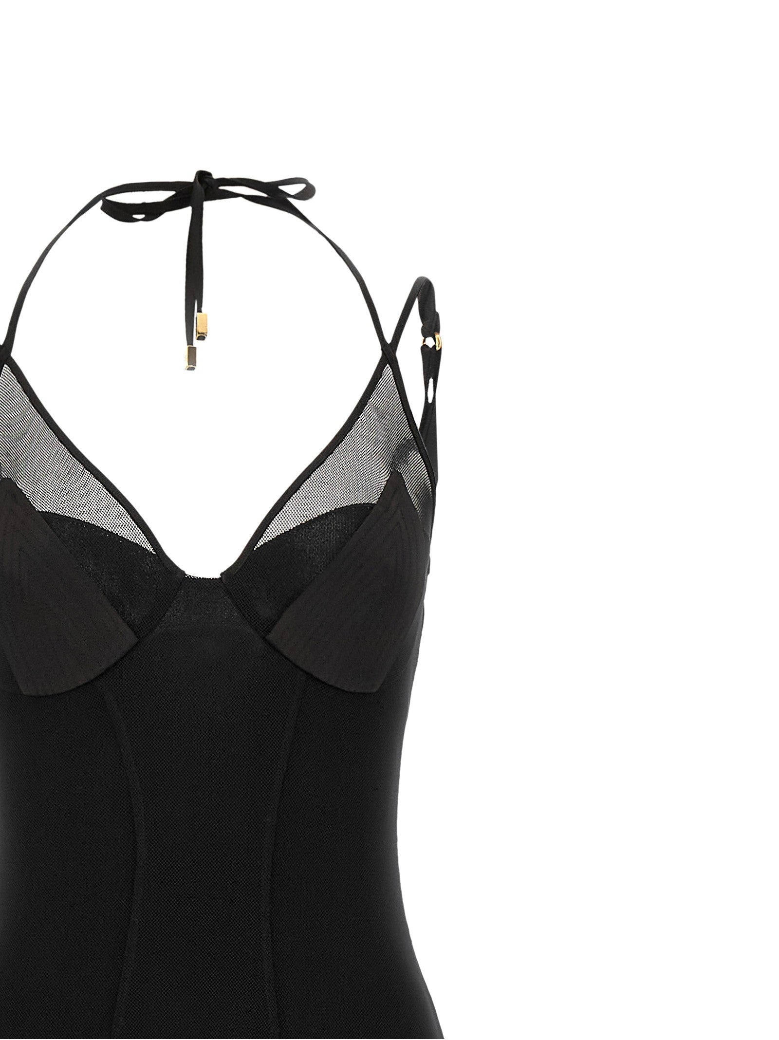 Elisabetta Franchi Red Carpet Dress Black