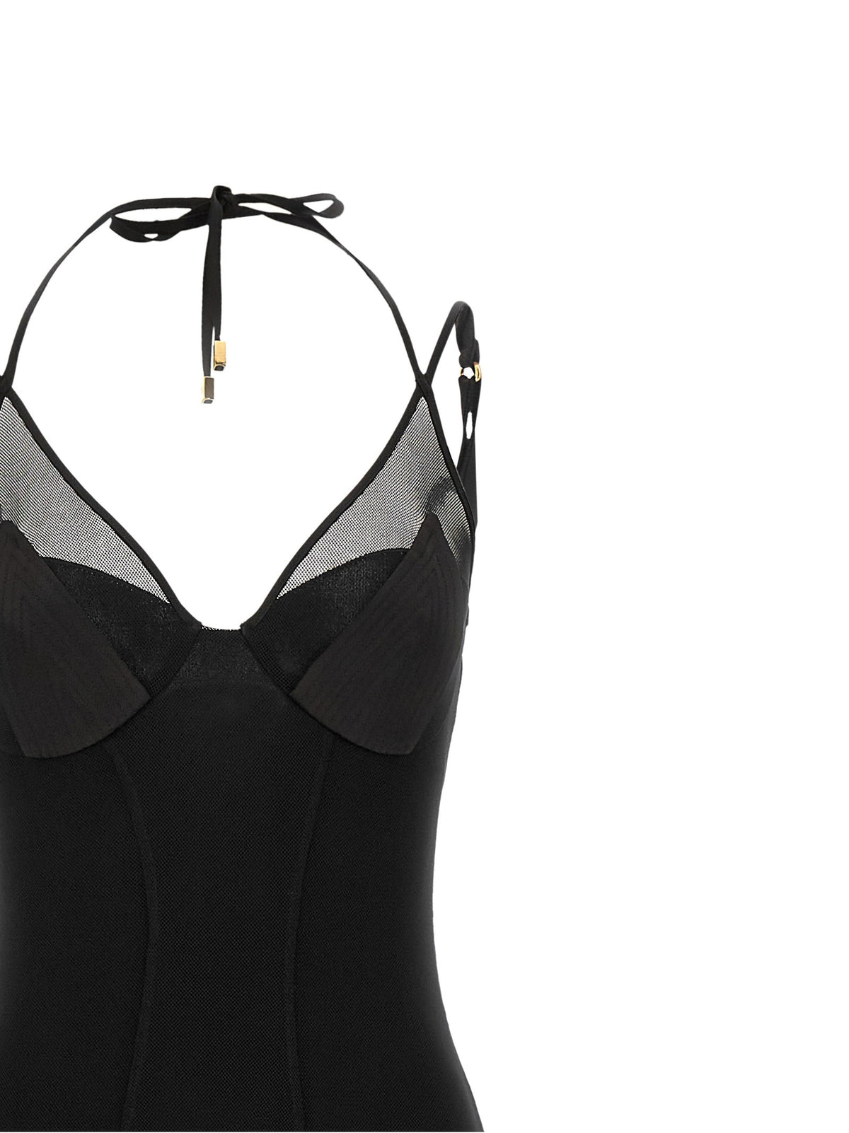 Elisabetta Franchi Red Carpet Dress Black, view 3