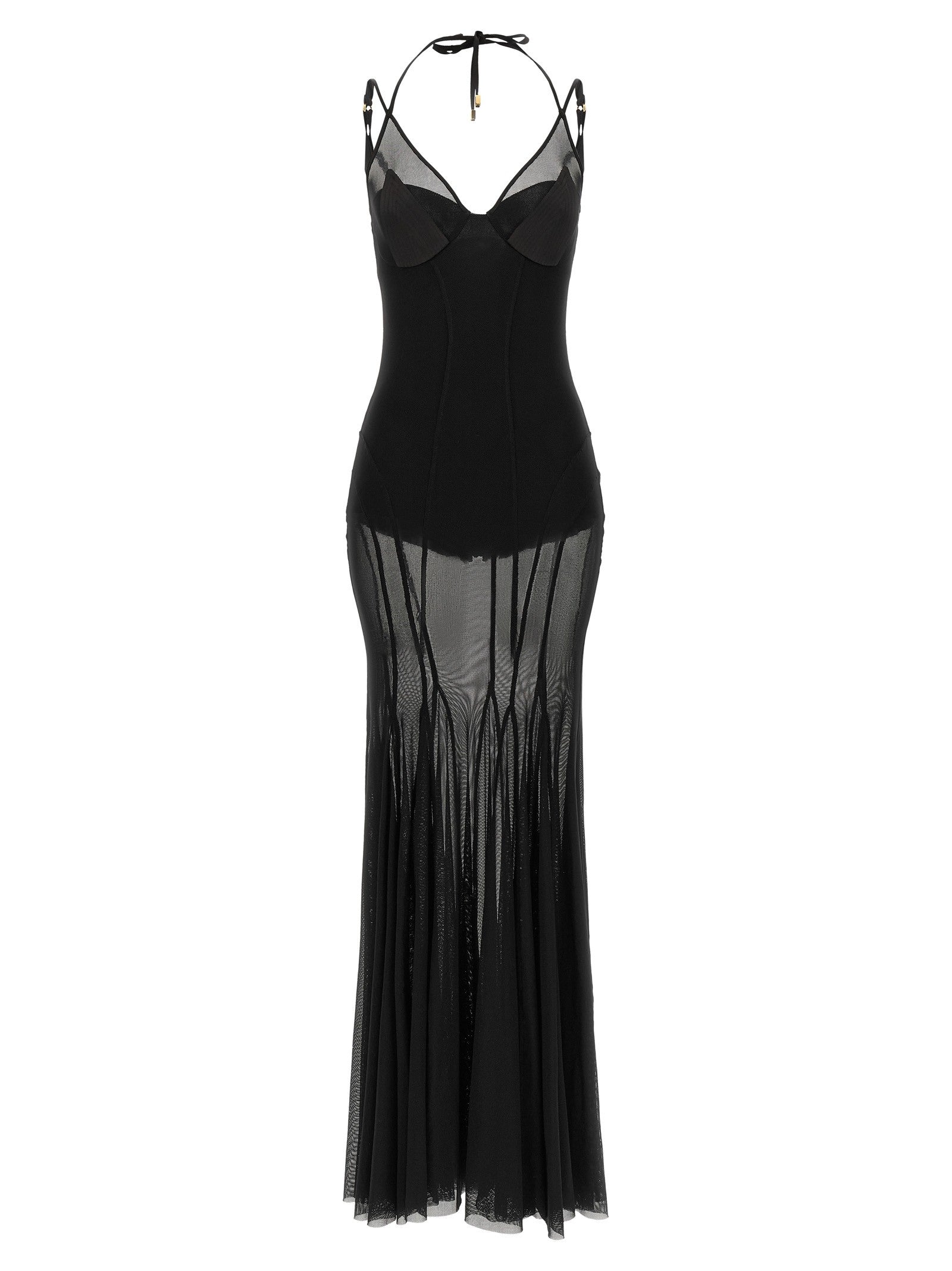 Elisabetta Franchi Red Carpet Dress Black
