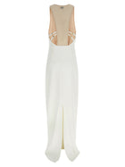 Elisabetta Franchi Red Carpet Dress White, view 2