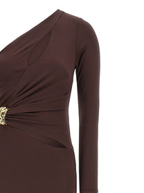 Elisabetta Franchi Red Carpet Dress Brown