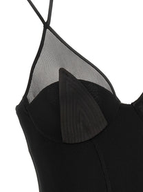 Elisabetta Franchi Red Carpet Dress Black