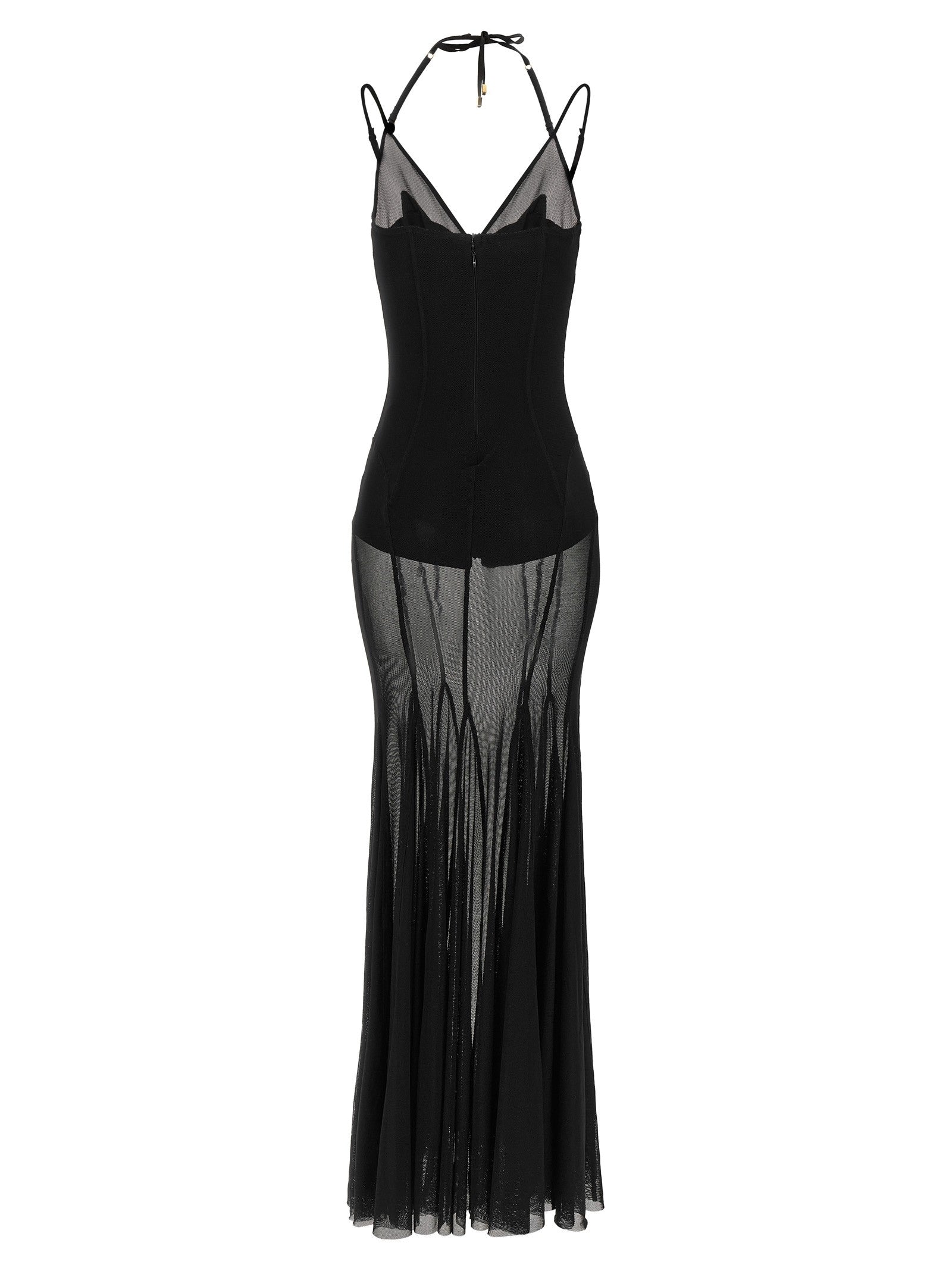 Elisabetta Franchi Red Carpet Dress Black