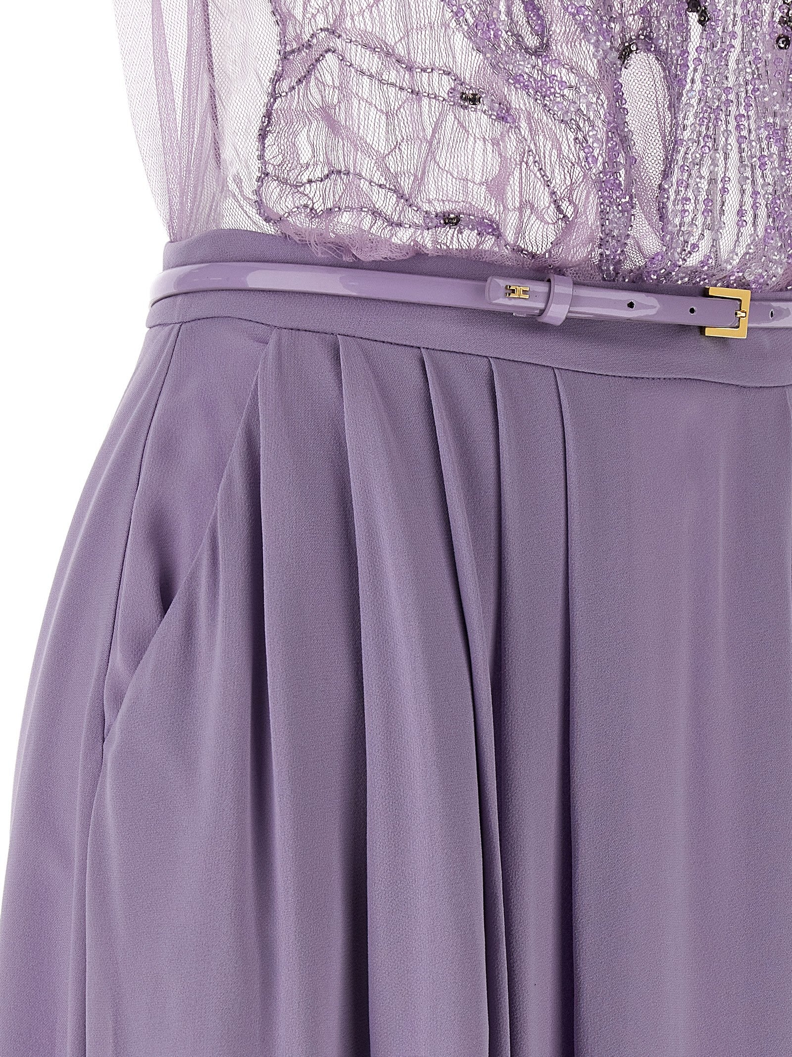 Elisabetta Franchi Red Carpet Dress Purple
