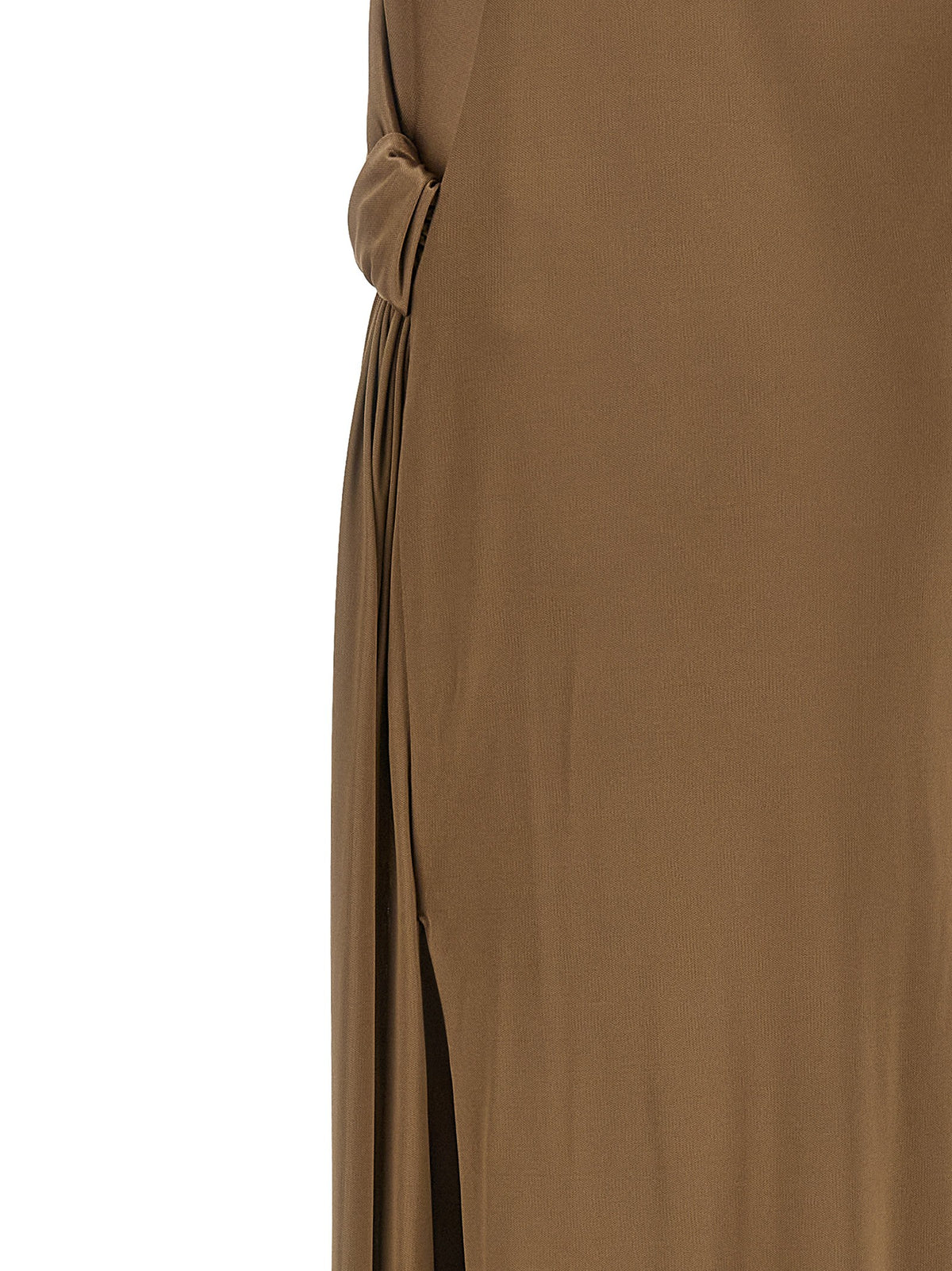 Elisabetta Franchi Red Carpet Dress Beige