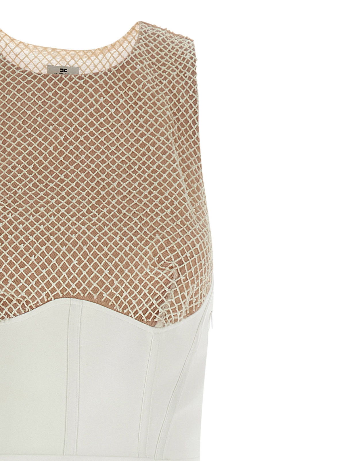 Elisabetta Franchi Red Carpet Dress White, view 3