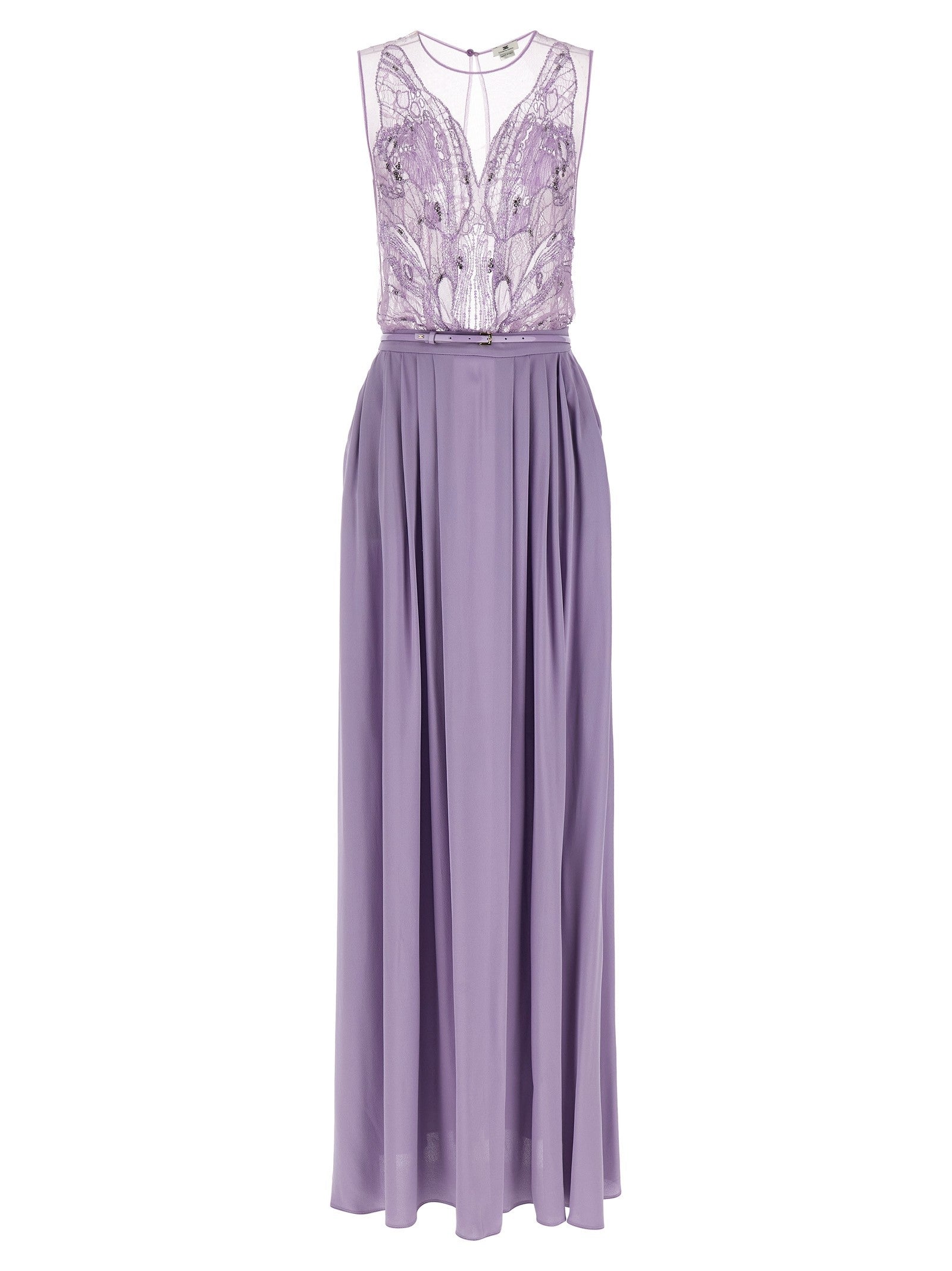 Elisabetta Franchi Red Carpet Dress Purple
