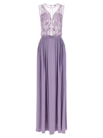 Elisabetta Franchi Red Carpet Dress Purple