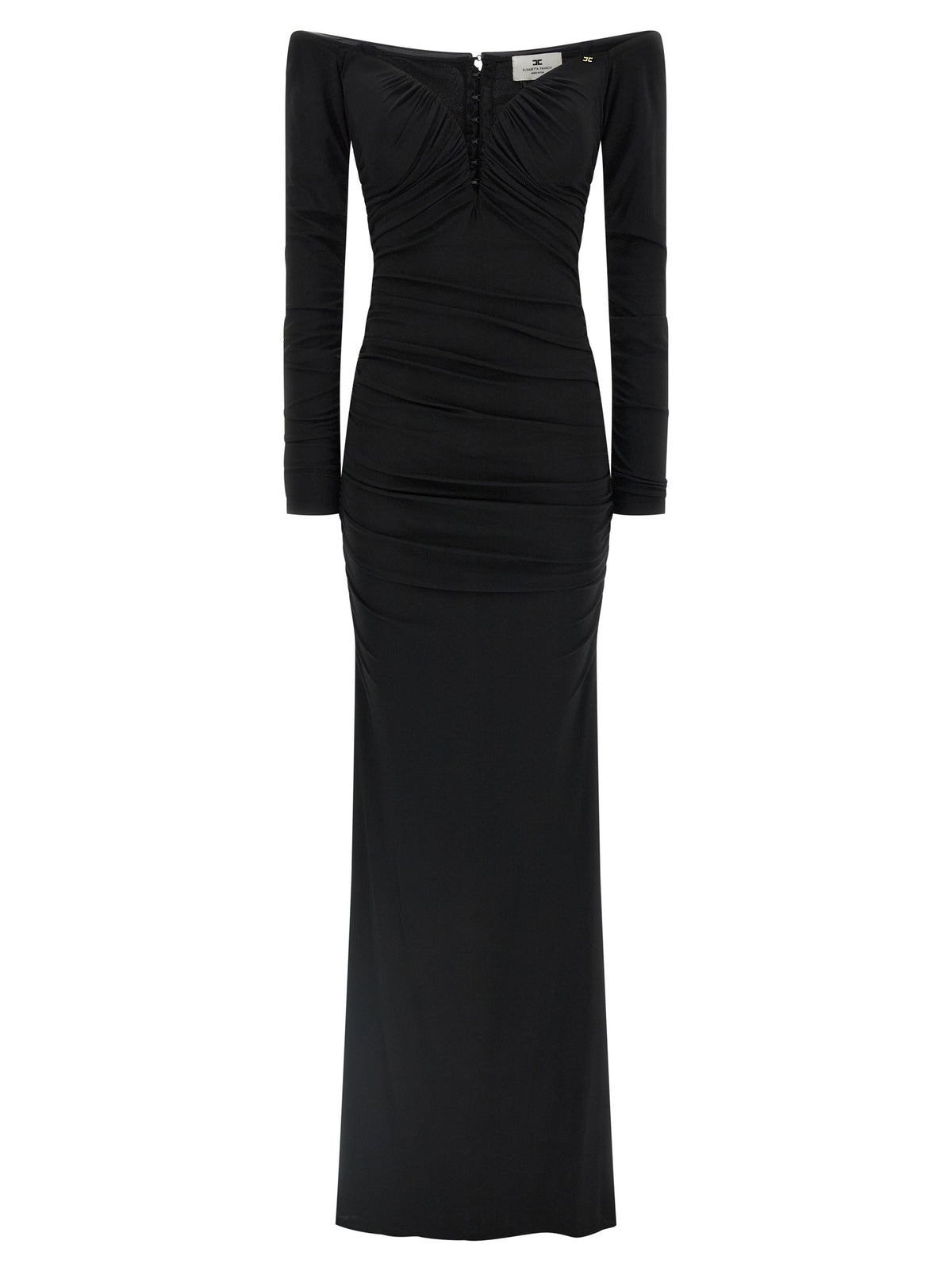 Elisabetta Franchi Red Carpet Dress Black