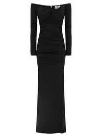 Elisabetta Franchi Red Carpet Dress Black