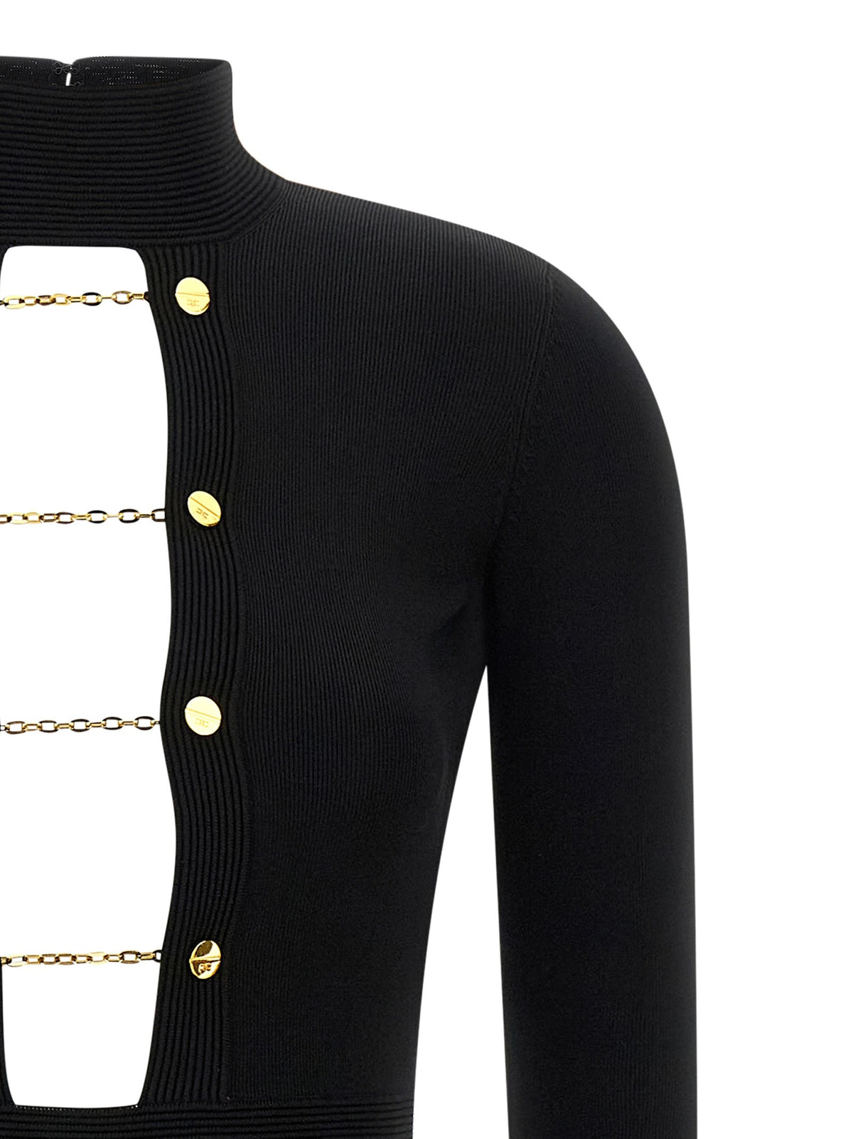 Elisabetta Franchi Red Carpet Dress Black
