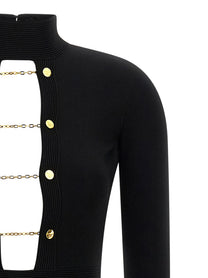 Elisabetta Franchi Red Carpet Dress Black