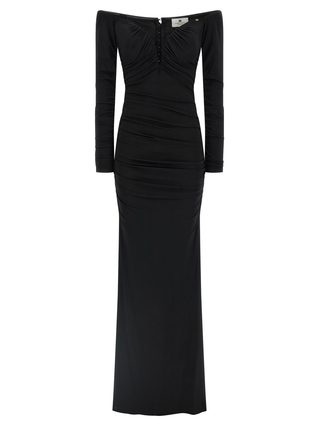 Elisabetta Franchi Red Carpet Dress Black