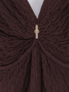 Elisabetta Franchi Women's Red Carpet Long Dress Brown