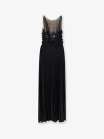 Elisabetta Franchi Women's Red Carpet Long Dress Black