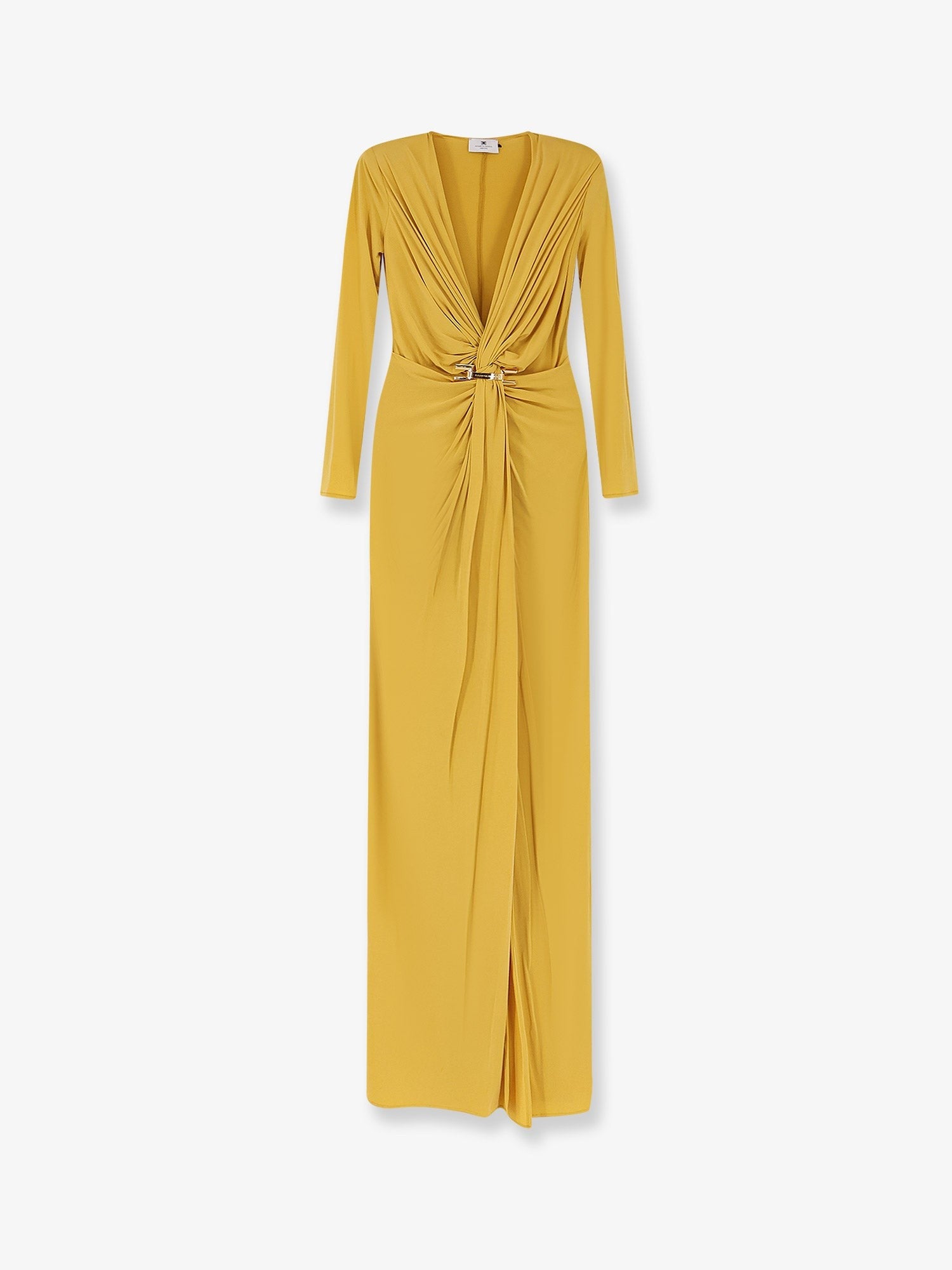 Elisabetta Franchi Women's Red Carpet Long Dress Yellow Elisabetta Franchi