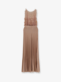 Elisabetta Franchi Women's Red Carpet Long Dress Multicolor