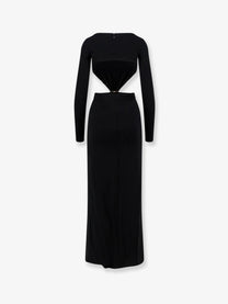 Elisabetta Franchi Women's Red Carpet Stretch Viscose Dress Black