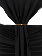 Elisabetta Franchi Women's Red Carpet Stretch Viscose Dress Black, view 3