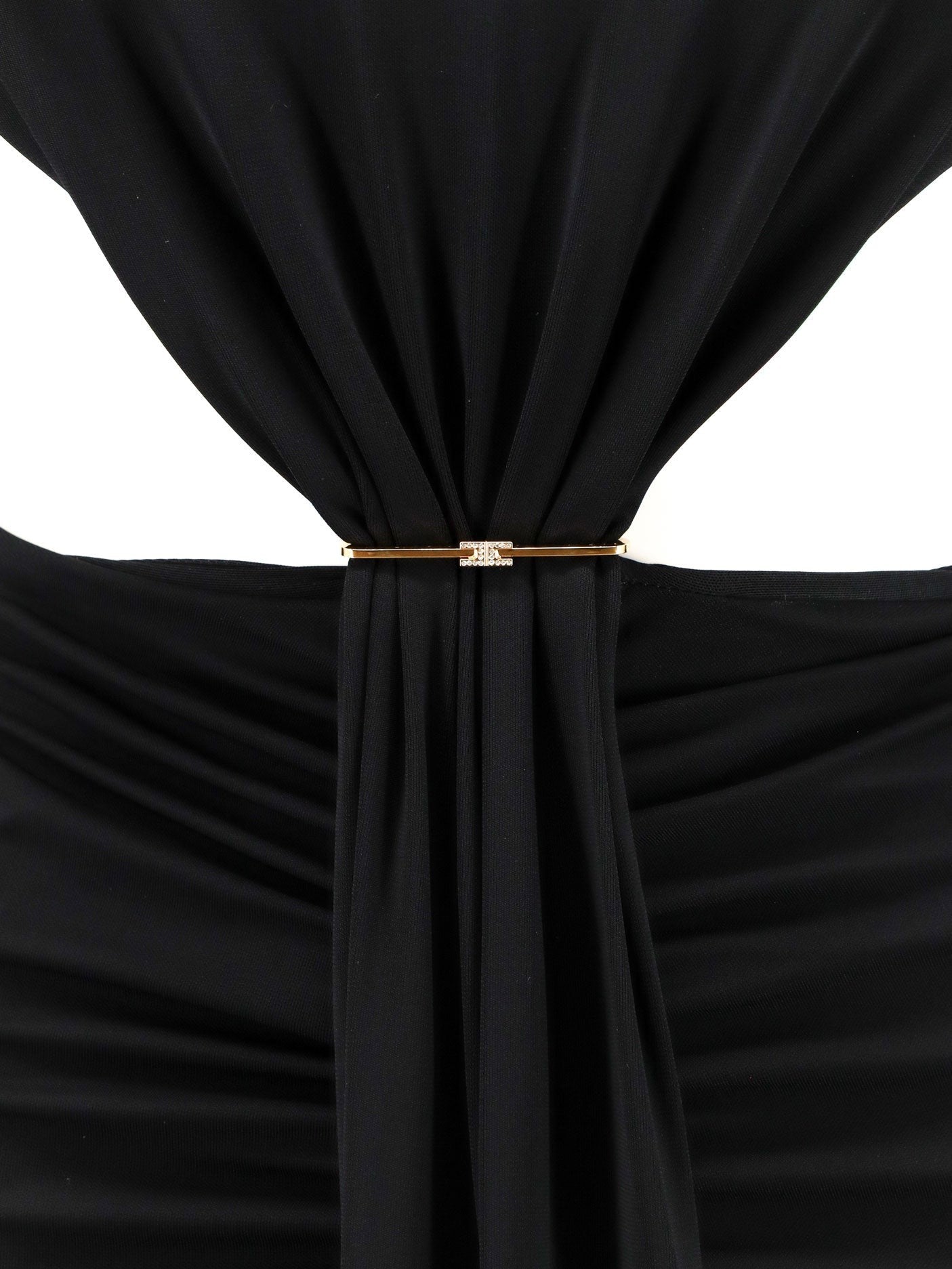 Elisabetta Franchi Women's Red Carpet Stretch Viscose Dress Black