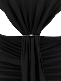 Elisabetta Franchi Women's Red Carpet Stretch Viscose Dress Black