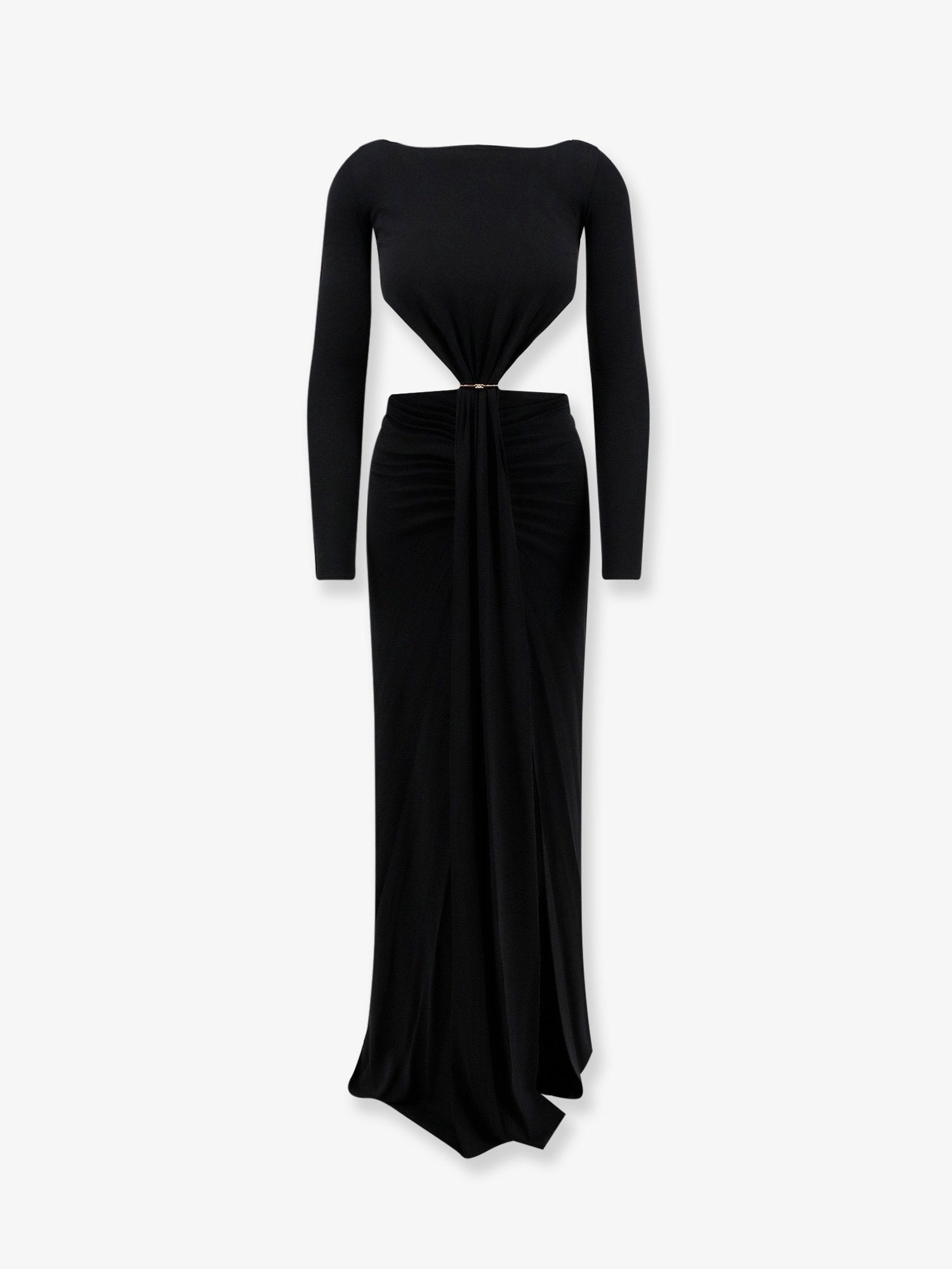 Elisabetta Franchi Women's Red Carpet Stretch Viscose Dress Black
