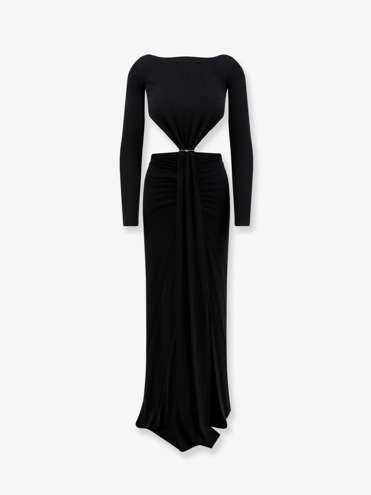 Elisabetta Franchi Women's Red Carpet Stretch Viscose Dress Black