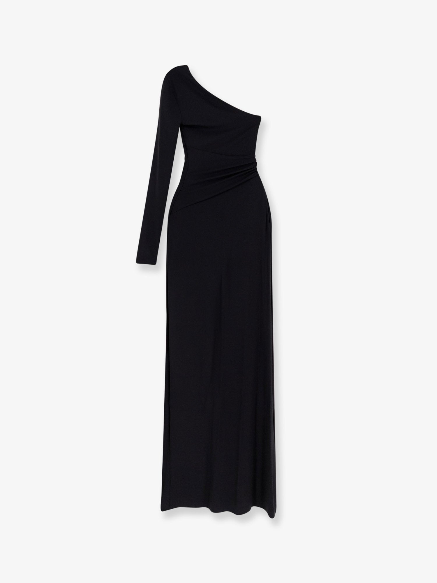 Elisabetta Franchi Women's Red Carpet Stretch Viscose Long Dress Black