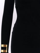 Elisabetta Franchi Women's Red Carpet Velvet Long Dress Black