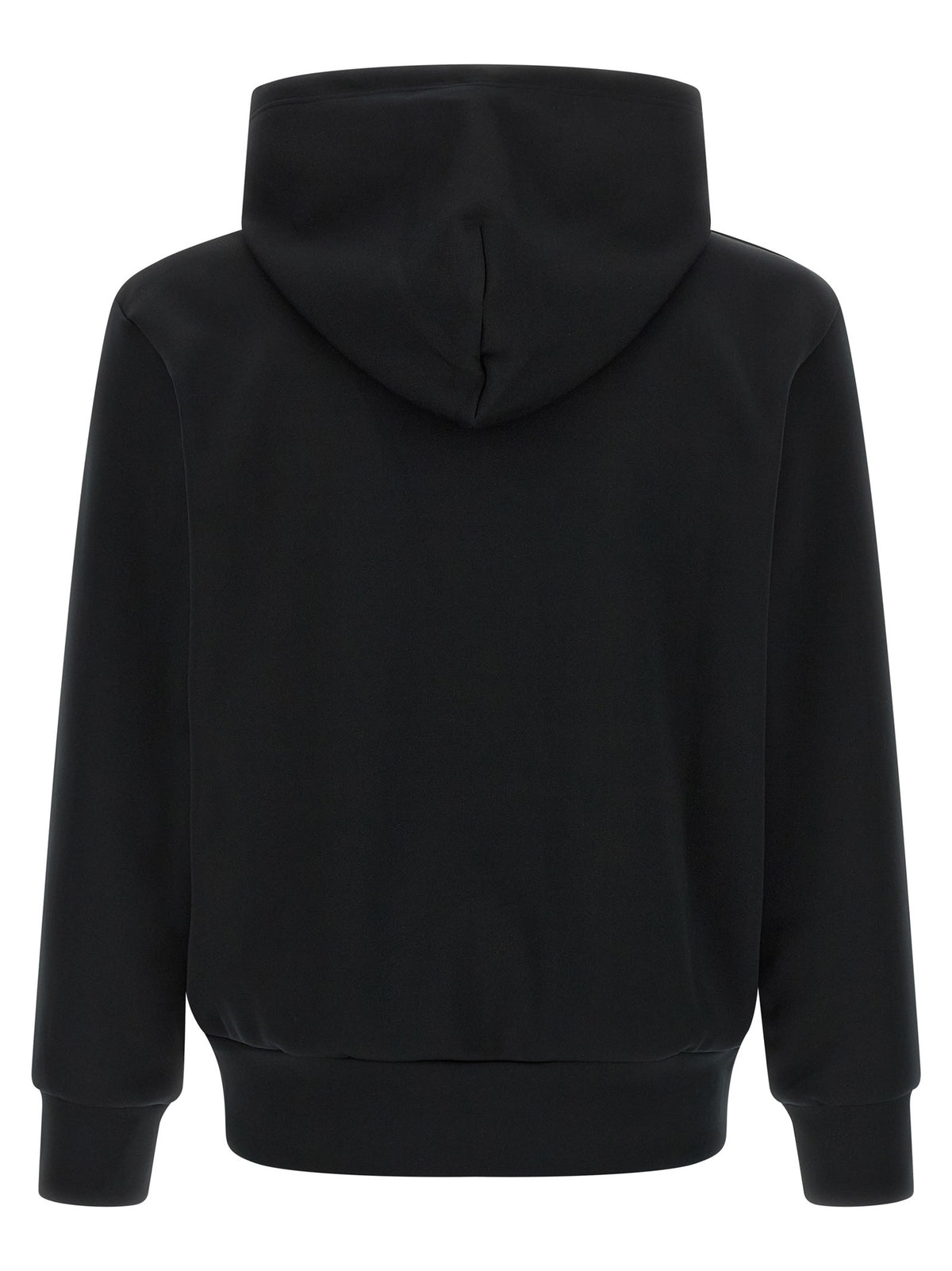 Comme Des Garcons Play Red Emblem Patch Hoodie Black