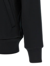 Comme Des Garcons Play Red Emblem Patch Hoodie Black