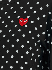 Comme Des Garcons Play Red Emblem Shirt Black