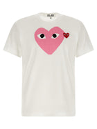 Comme Des Garcons Play Red Emblem Shirt Blue