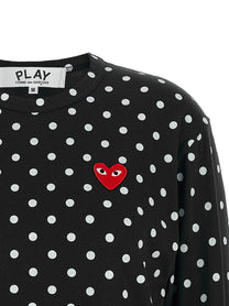 Comme Des Garcons Play Red Emblem Shirt Black