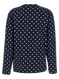 Comme Des Garcons Play Red Emblem Shirt Blue