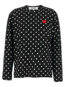 Comme Des Garcons Play Red Emblem Shirt Black