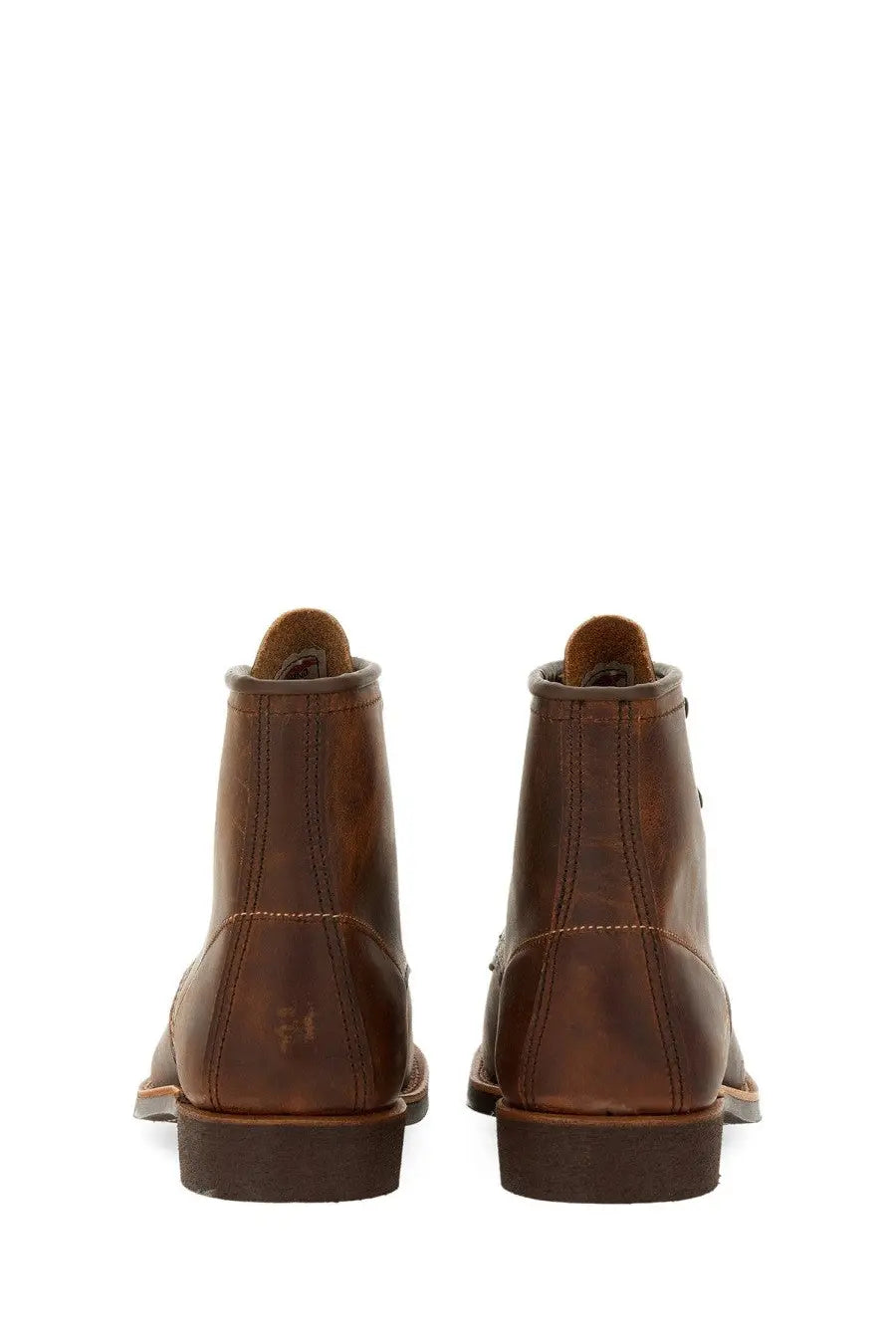 Red wing men’s stivale blacksmith brown leather work boots with visible stitching and sturdy sole